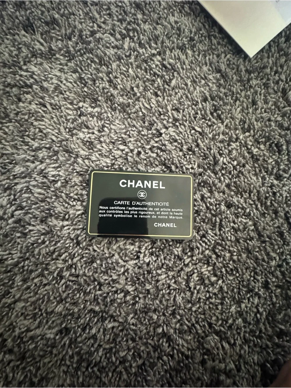 CHANEL Calfskin Quilted CC Vanity Case in black with gold hardware